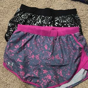 2 pairs of under armour shorts